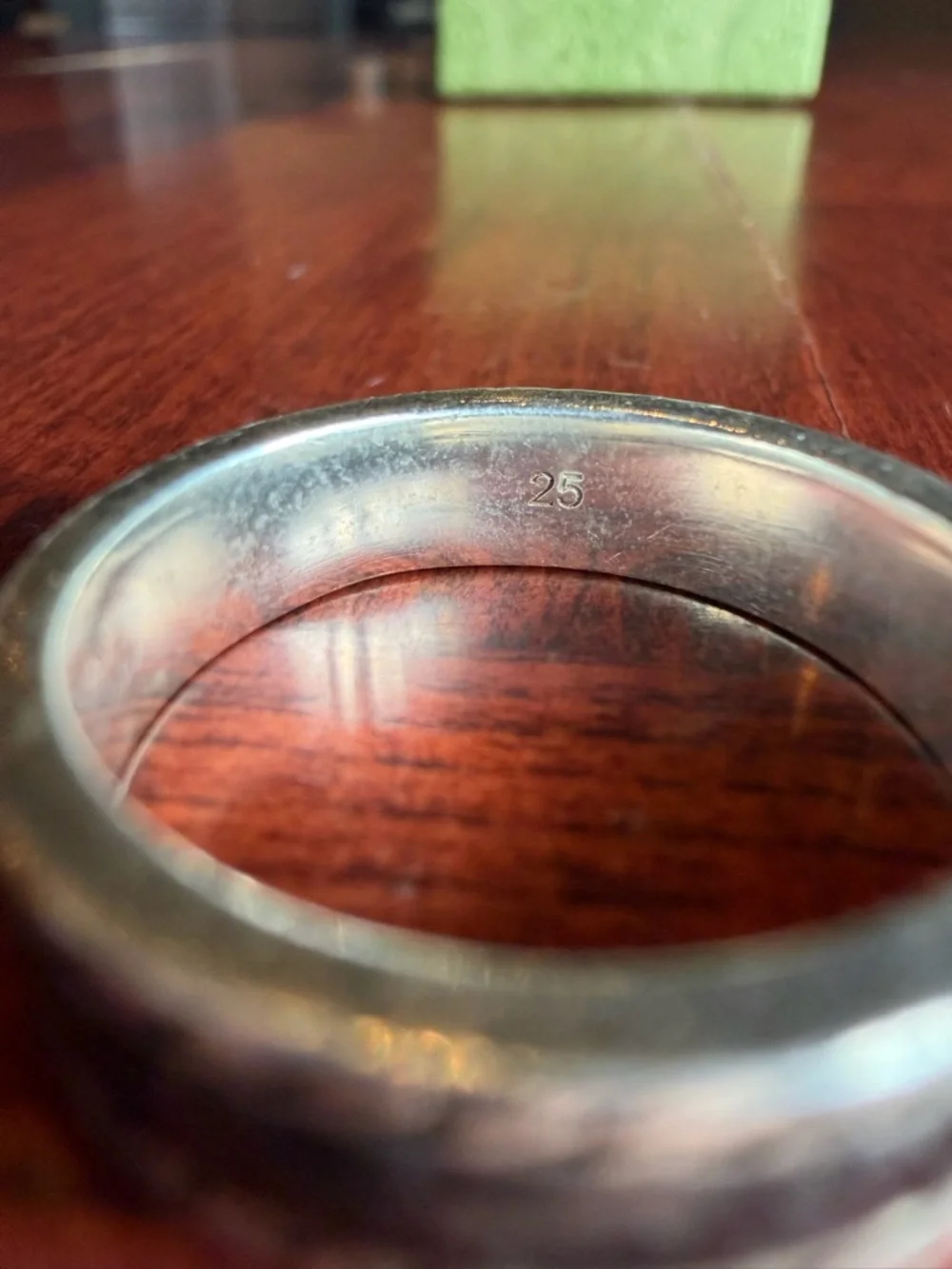 Gucci Silver Double G Engraved Band Ring